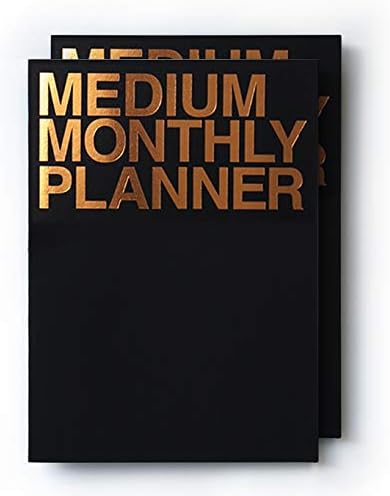 Jstory Médio Planejador mensal deposita plana sem data durante todo o ano Rodado Cover de capa/tempo organizador de