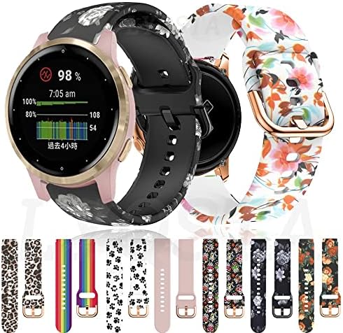 Banda de silicone Sawidee 18mm pulseira de release rápida para Garmin Vivoactive 4s 3s/move 3s/ativo s/rey smart watch acessório