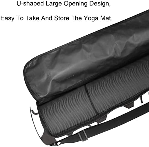 Yoga Mat Bag Exercício Yoga Mat Carry Bag Batik of Indonésia Megamendung Pattern, uhttp: //6.6.7x33. 9in/17x86 cm A bolsa