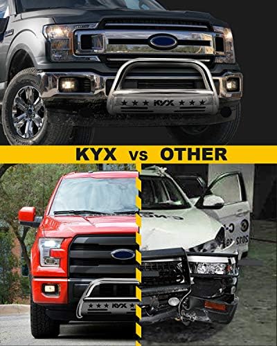 Kyx Bull Bar para 2004-2023 Ford F150 Expedition/ 2003-2014 Navegador, caminhão de pickup 3 Aço inoxidável de grade de