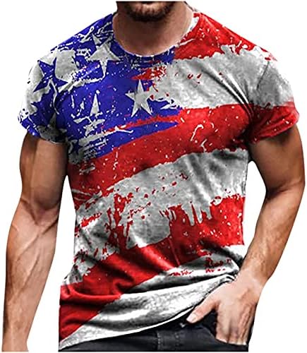Summer plus size size crewneck tshirts for Men Casual Sports Workout Tee Shirts Street Abstract Graffiti Print Holiday