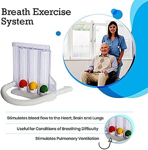 Healthandyoga Exercitador de respiração profunda - Sistema de medição de exercícios na respiração