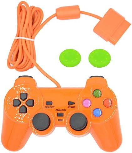 Controlador de jogos com fio para PS2 Double Shock-Arange