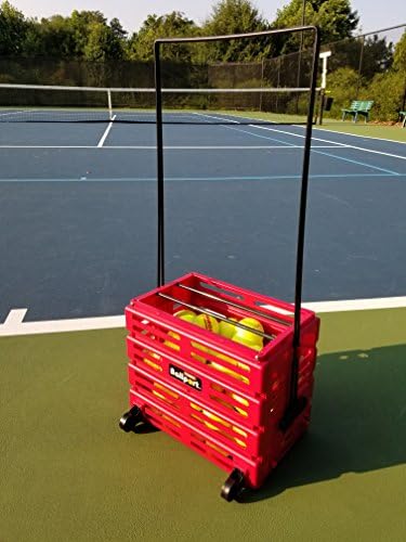 TOURNA BALLPORT DELUXE Tennis Ball Hopper com rodas - azul