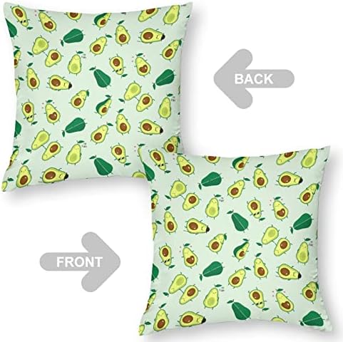 Abacate Sentir tampas de travesseiro vazio com almofadas de travesseiro quadrado com zíper protetor para sala de estar de sofá de