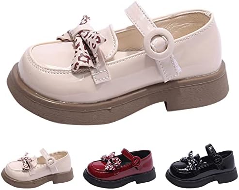 Fashion Spring e Summer Children Sapatos casuais sapatos de couro de couro grossa padrões de fivela não deslizante