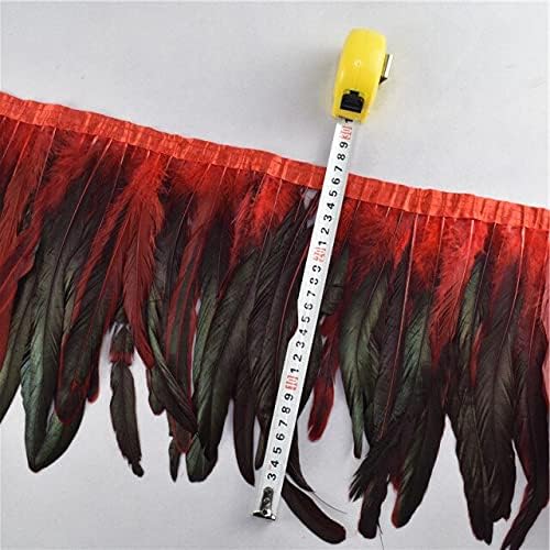 Zamihalaa 1 metros/lote 25-30cm/10-12 Black Coque Galos Tail Feather TRIM DE FLANGO RIPBONS FEETHERS PARTES ARFERTAS ACESSORES