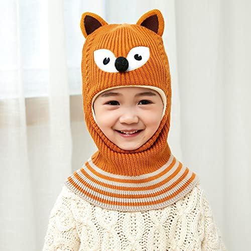 Capéu de inverno de criança bebê chapéu quente lã de lã de meninas garotas garotos desenho animado chapéu de inverno lenço de ouvido