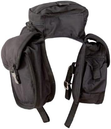 Cashel Front English Saddle Bag, preto, pequeno