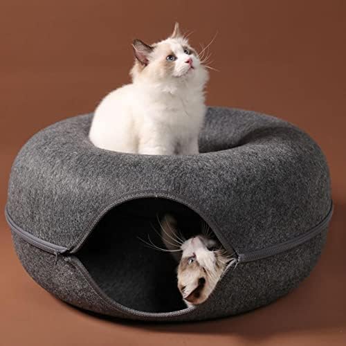 Oallk Cats Tunnel Interactive Play Toy Cat Bed Use Dual Toys Indoor Toys Kitten Produtos Pet Cat Treining Toining Toy