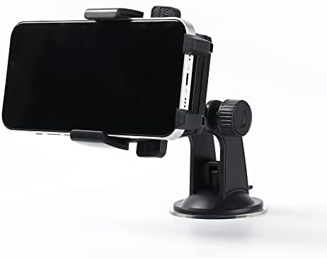 Telulador de telefone Tellur para pára-brisa, universal, ajustável 3,5-6,5 polegadas, rotação de 360 ​​°, Tll171241 preto