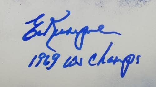 ED KRANEPOOL Assinou Autograph 8x10 Photo w/ 1969 WS Champs Inscription - Fotos autografadas da MLB