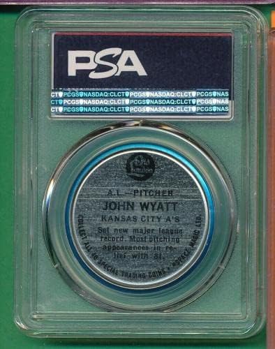 Cerulean PSA 8 NM -MT John Wyatt 1965 Coupa antiga de Londres Classificado Metal vintage *TPHLC - MLB Fotomints and Coins