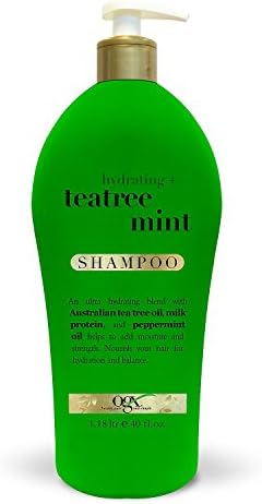 OGX Hydrating + Tea Tree Mint Shampoo, 40 fl oz