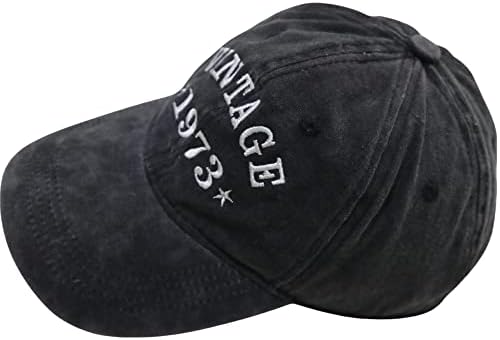 Presente de aniversário de 50º aniversário nxupsb para homens vintage 1973 idéias bordadas decorações de festa chapéus