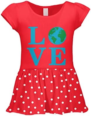 Love Earth - Save o Planeta Infant/Toddler Baby Rib Dress