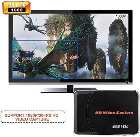 1080p HDMI Video Capture Card HD Game Recorder Compatível com o Xbox One/ 360/ PS4/ Wii U/ Nintendo Switch e suporta microfone