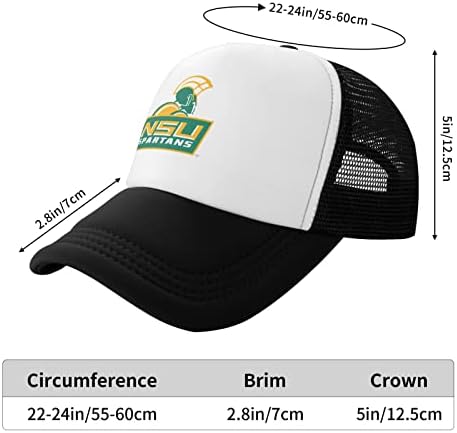 Thgjhya norfolk um logotipo da universidade estadual chapéu de malha respirável com chapéus de caminhão de moda de