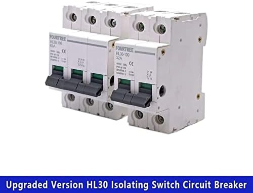 Ahafei 1PCS Switch principal HL30 Isolador Isolador Função da família Desconector isolador 3p 32a 63a 100a
