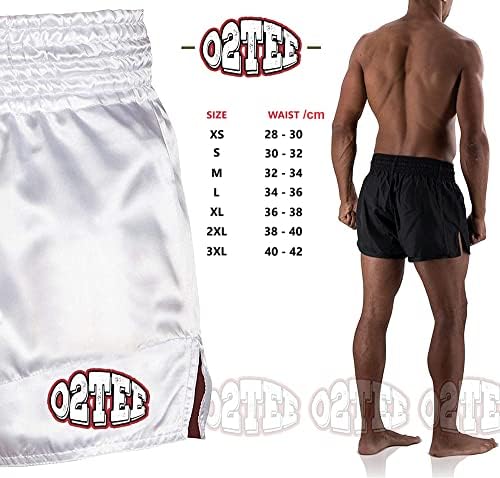 O2tee mens Budo samurai muay thai shorts para homens boxe de ginástica de ginástica diariamente