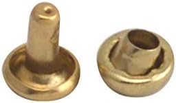 Wuuycoky leve tampa dourada de casca dourada de garanhão de metal manchas de metal de 6 mm e pacote de 6 mm de 300 conjuntos