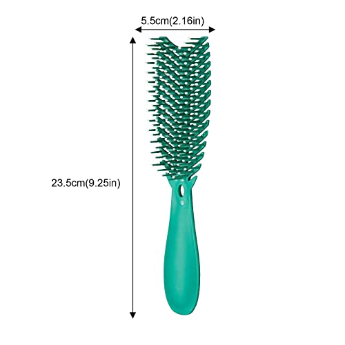 Os cachos de cabeleireiro de secagem se adequam ao pente de cabelo para modelar o cabelo que separa os cuidados com o cabelo e as extremidades