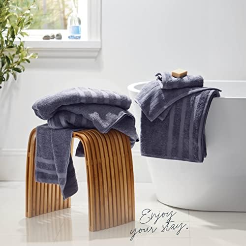 Toalhas de banho Belador 4 -PACK - de algodão, conjunto de toalhas + 2 peças tapetes de banheira de tapete de banho.