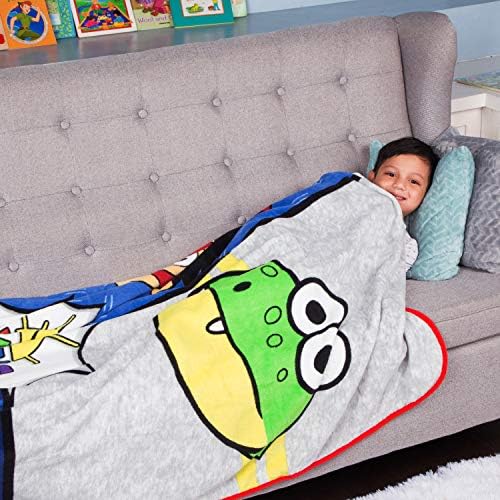 Franco Kids Bedding Super Soft Micro Raschel Blanket, 62 em X 90 in, Ryan's World