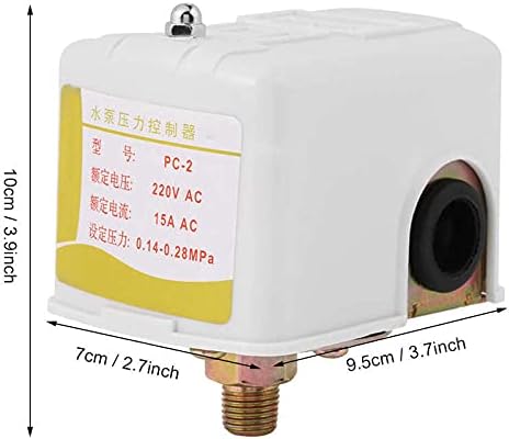 1pc poço de água peças de bomba de pólo duplo interruptor de controle de pressão 220VAC Pressão da bomba da bomba de pressão