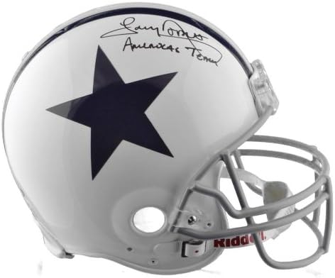 Tony Dorsett autografou capacete com a equipe das Américas - Testemunha JSA - Capacetes NFL autografados