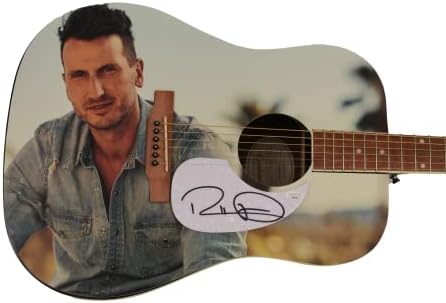 Russell Dickerson assinou o autógrafo em tamanho real personalizado de um tipo Gibson Epiphone Guitar Guitar b W/James Spence