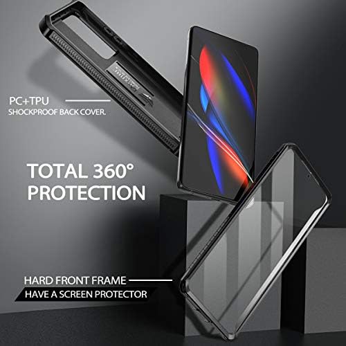Dexnor para Samsung Galaxy S21 Caso Ultra, [protetor de tela construído e kickstand] Proteção militar de grau de serviço pesado