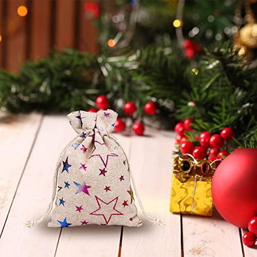 Guolarizi Linen Pocket Christmas Candy Storage Sagre