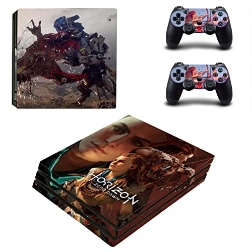 Game Horizonet Zero West Aloy PS4 ou PS5 Skin Stick para PlayStation 4 ou 5 Console e 2 Controllers Decal Vinil V12277