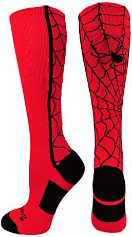 Madsportsstuff Crazy Spider Web sobre as meias atléticas da panturrilha