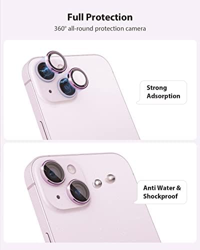 Tamoria Camera Lens Protector Compatível para iPhone 13 e iPhone 13 Mini Câmera Capa Premium 9H Vidro temperado [Anti-Scratch] 99,99%