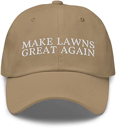 Faça os gramados ótimos de novo papai - Cap engraçado bordado no gramado - Presente para o paisagista, Homem do gramado