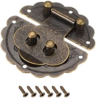 Metallixity Toggle Catch Lock, liga de zinco HASP Breathes - Para caixas de armários, malas, tom de bronze
