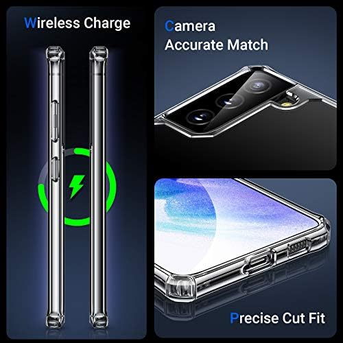 Vanmass [Anti -Drop de grau militar projetado para Samsung Galaxy S21+ Plus 5G Caso 6.7 [Pesquisa óptica Clear] Caso de telefone fino