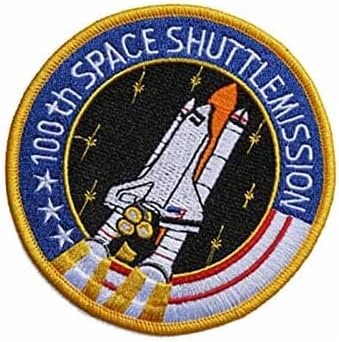NASA Almôndega 100º ônibus espacial Missão Tática Braçadeira Tactical Patches Badges Badges Moral Tactics Military Bordery