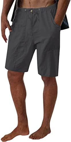 Masculino shorts de verão casual masculino de verão casual sólido curto -calça curta calça curta calça bolso de bolso de calça