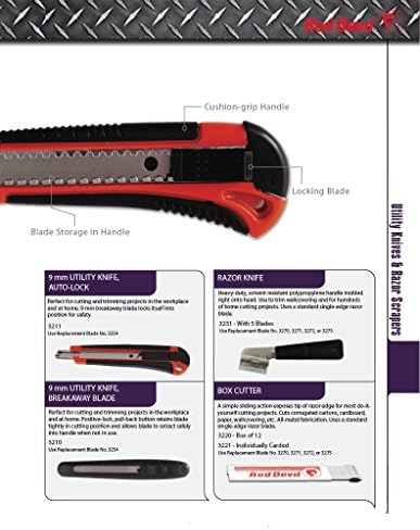 Red Devil 3209 18mm Breakaway Blade Utility Knife
