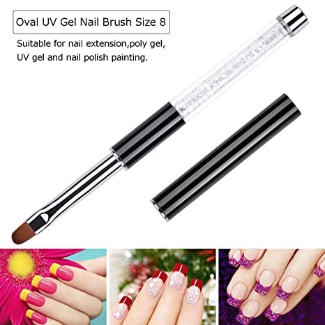 Nail Art Art Brush Brush, ferramenta de pintura de caneta de design de unhas em gel, escova de gel com extensões de unhas,