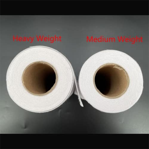 Interface fusível de algodão-algodão-algodão-algodão-de-algodão: 10,6 polegadas x 10 jardas de peso médio peso