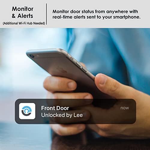 Lockly Secure Plus, trava de porta de entrada sem chave, fechaduras inteligentes para a porta da frente, Smart Lock
