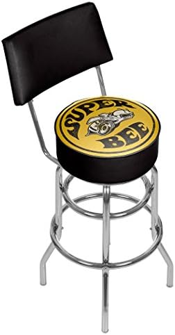 Marca de marca registrada Super Bee Bee Dodge Swivel Bar Banca com costas