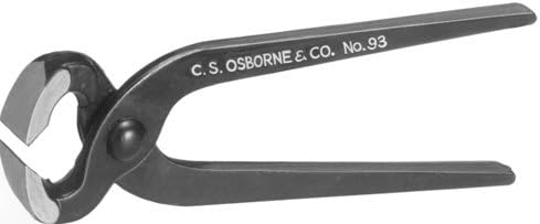 CS Osborne 93 sapateiros de pinça Cutter Fertter Plier Melhor ferramenta para carpinteiros, pregos e muito mais