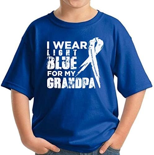 Pekatees Camiseta de câncer de camisa de conscientização sobre câncer de próstata para crianças Presentes de apoio