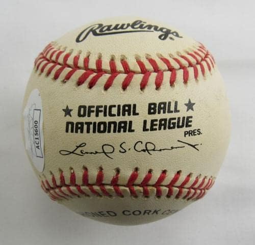Warren Spahn assinou o Autograph Autograph Rawlings Baseball com HOF INSC JSA AC15600 - Bolalls autografados