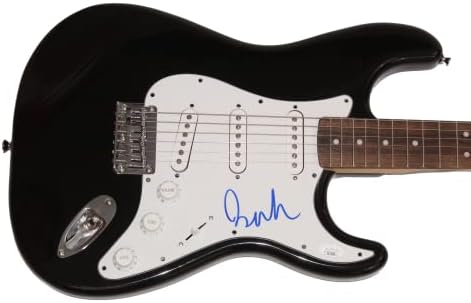 Beck assinou o autógrafo em tamanho real Black Fender Stratocaster Guitar, com James Spence JSA Autenticação - Sentimentos de
